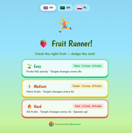 Picture of 🏃 Fruit Runner